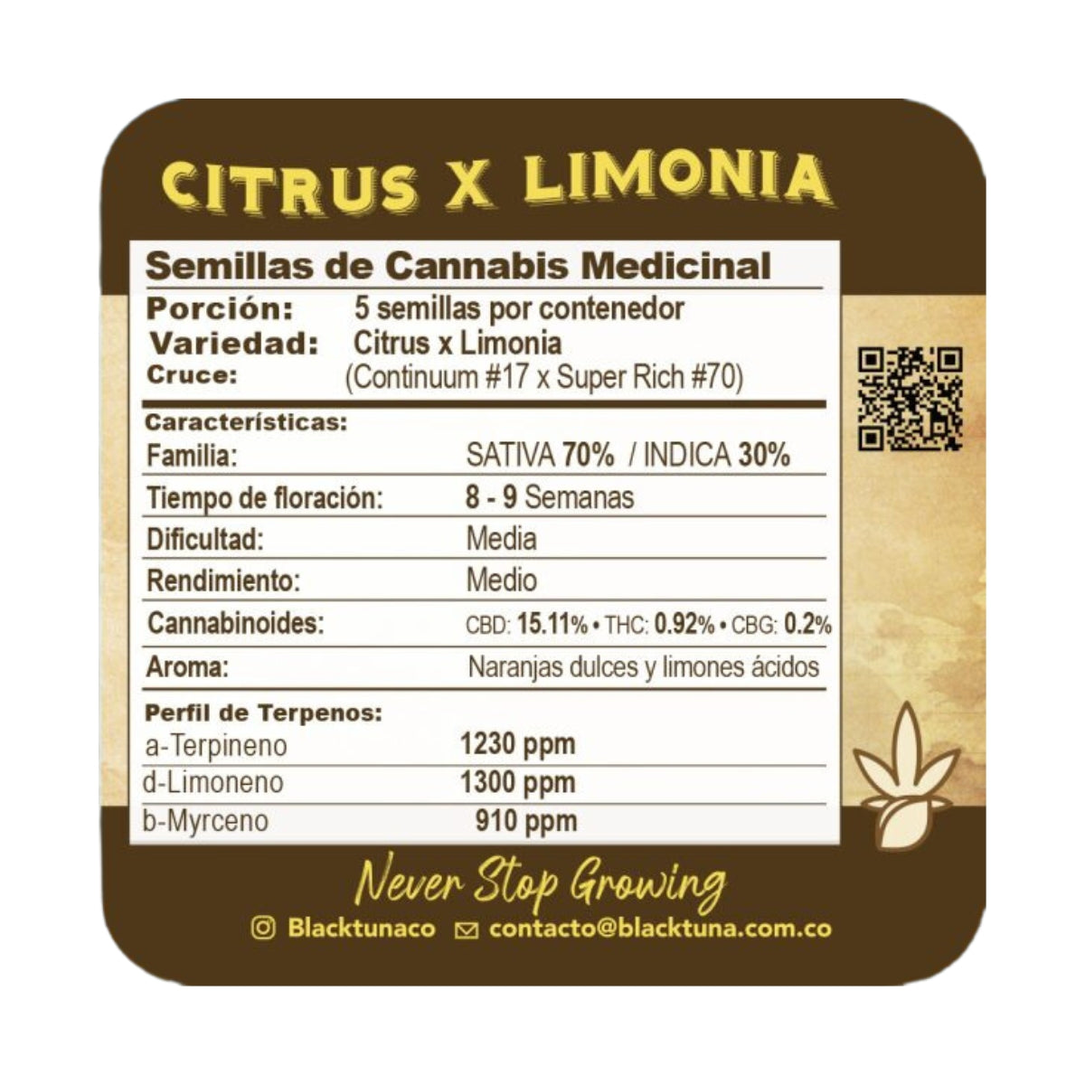 Una línea diseñada exclusivamente para aquellos que buscan genéticas altas en CBD, CBG y otros cannabinoides menos comunes. Esta línea nace de 5 años de estudios y selecciones que hoy nos permiten ofrecer las genéticas y ratios más complejos y más deliciosos del Mercado. ¡Descubre más sobre la Semillas de Remedios aquí!