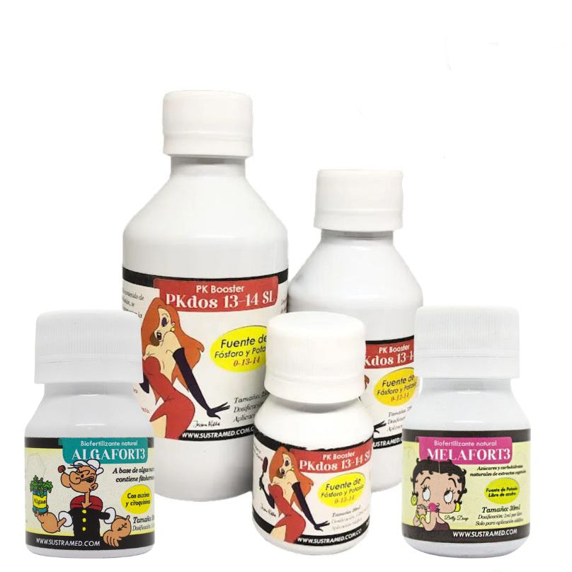 kit Fertilizantes Crecimiento y Floración - Sustrapack Sustramed