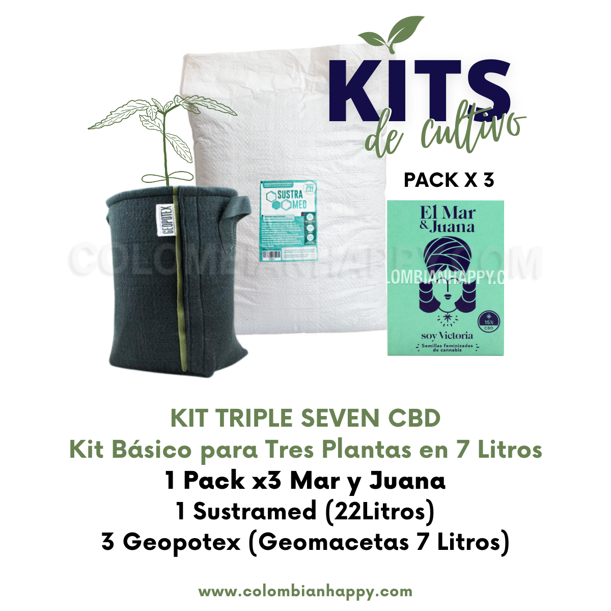 Kit Triple CBD Soy Victoria El Mar & Juana