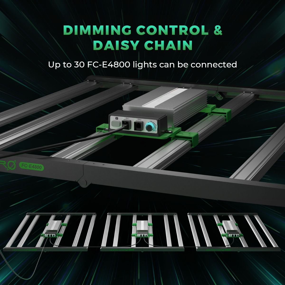 Mars Hydro FC-E4800 480W Full Spectrum LED Lámpara de cultivo con envío gratis