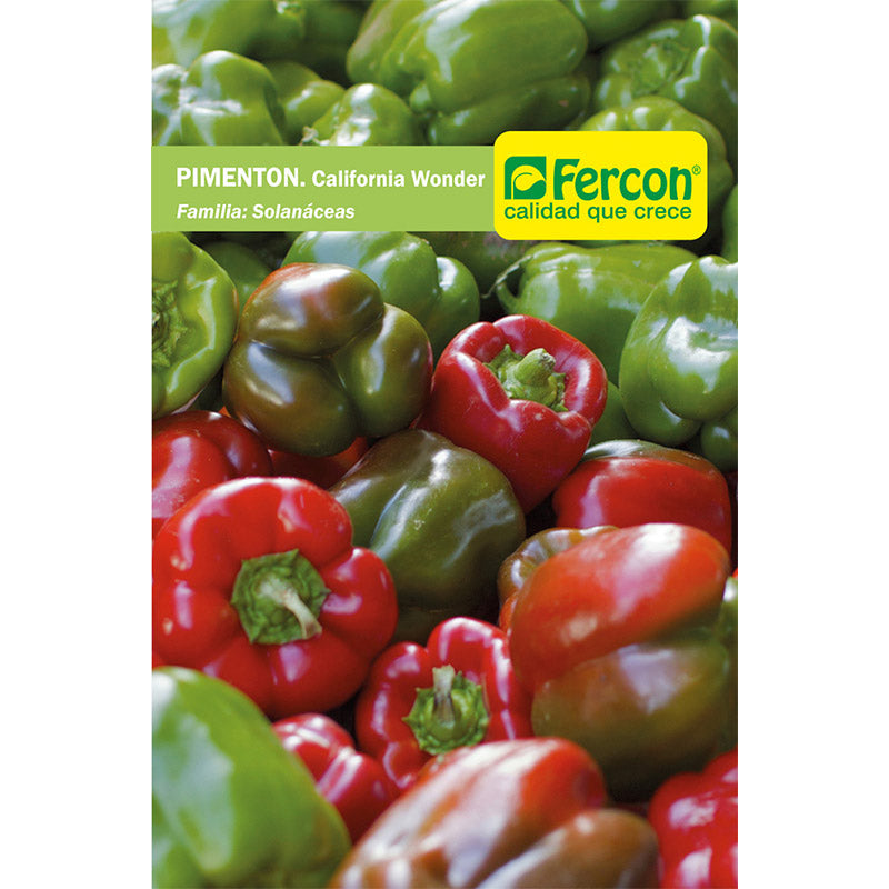 PIMENTÓN. California Wonder - Capsicum Anuum - Semillas de Fercón