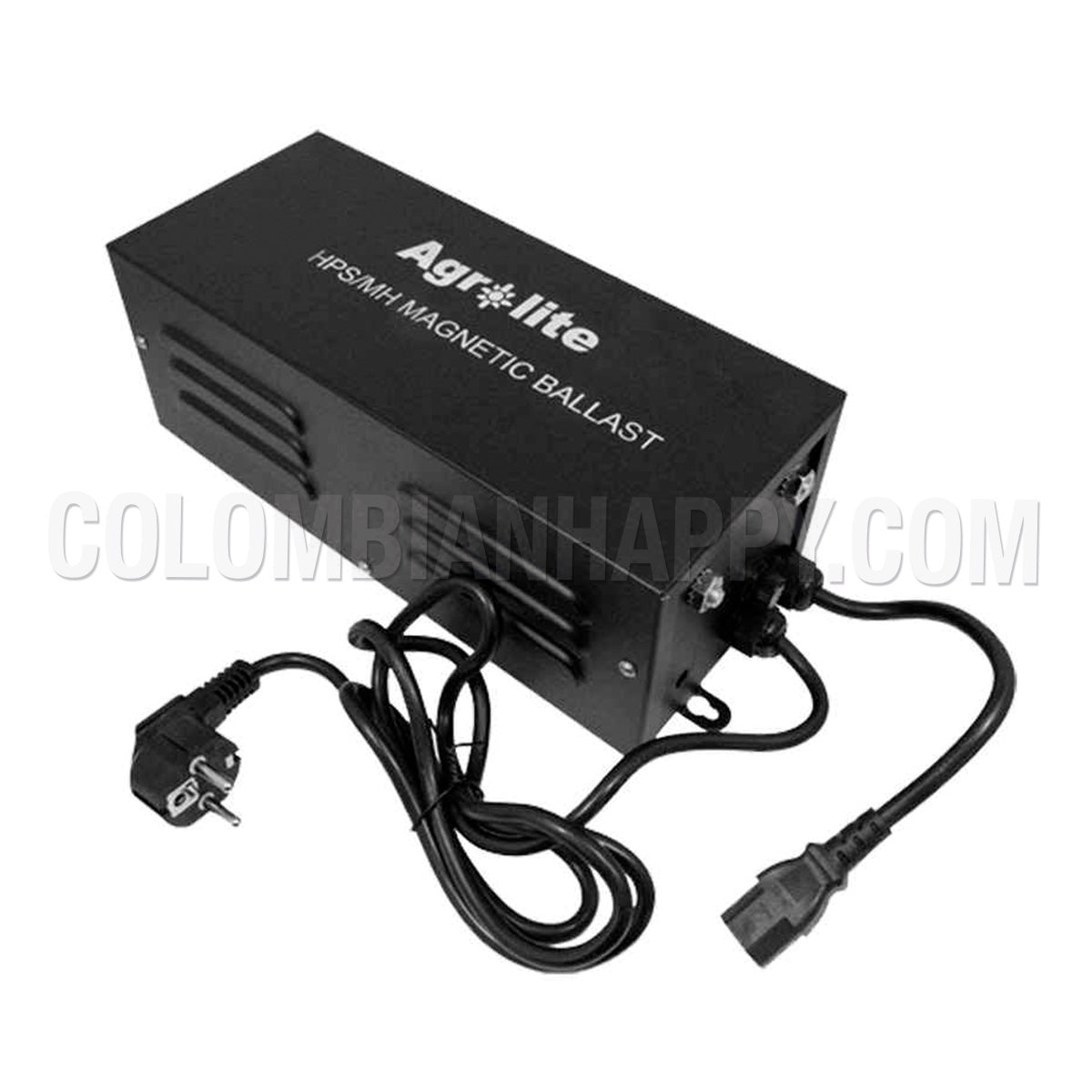 Balastro magnético:  Power: 400w Voltaje: 110v Caja de seguridad. Fusible. Clavija inyectada. 1,5 m de cable.