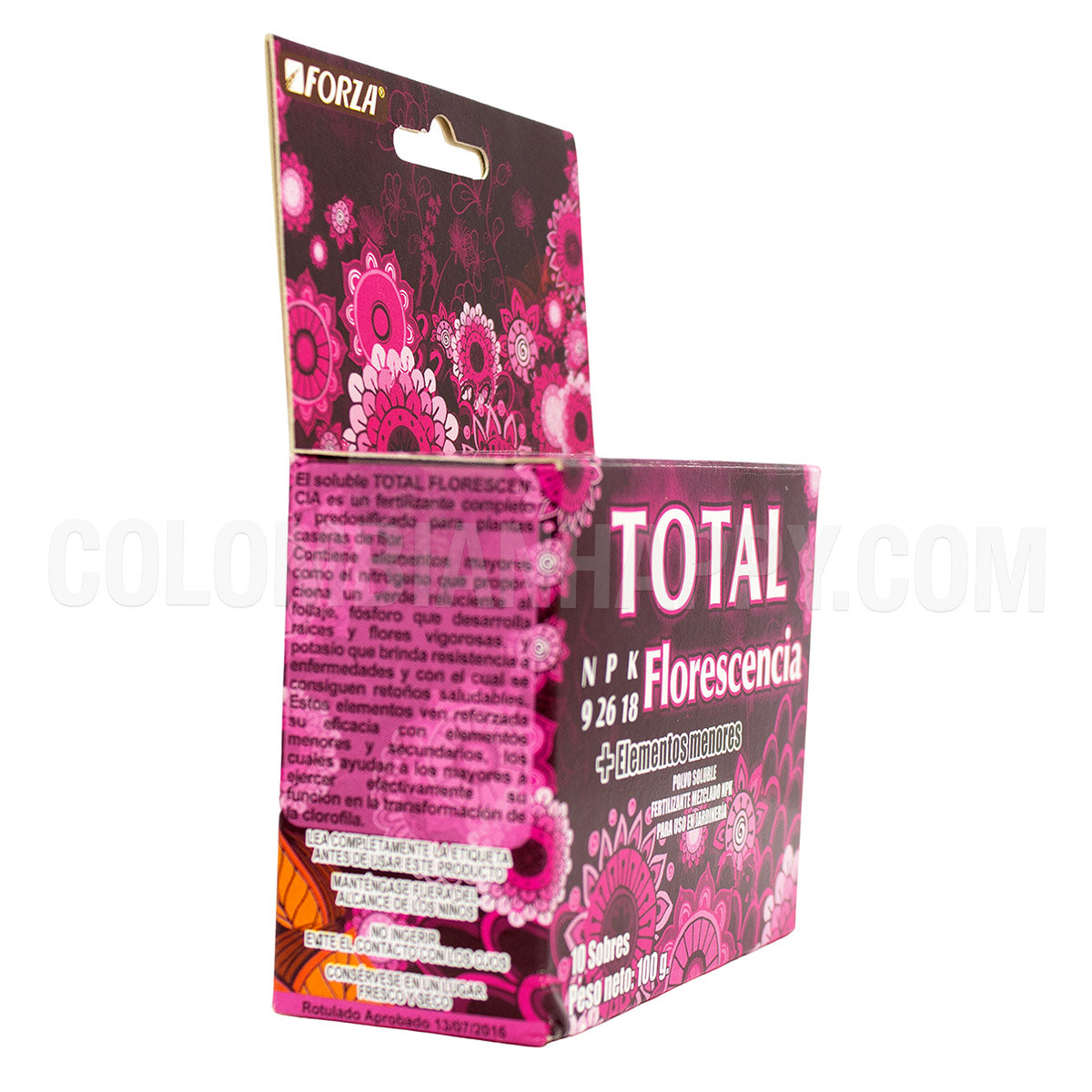 Fertilizante soluble a base de elementos mayores, complementado y balanceado con elementos secundarios y menores que garantiza un desarrollo óptimo de flores, raíces y follaje de la planta.