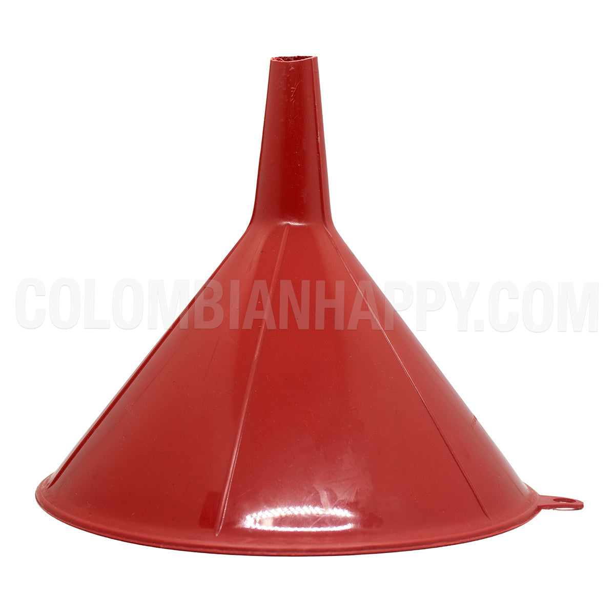 Úsalos para canalizar líquidos o materiales granulares en recipientes con bocas estrechas.  Material: Plástico color Verde.  Medidas:  Alto 18 cm - Diámetro: 19.5 cm