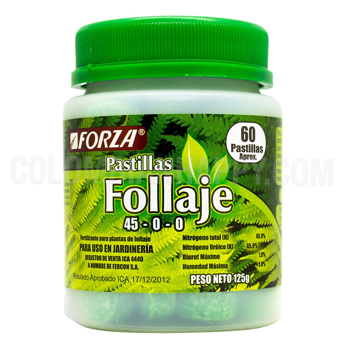 Pastillas Follaje NPK 45-0-0 x 60 Pastillas