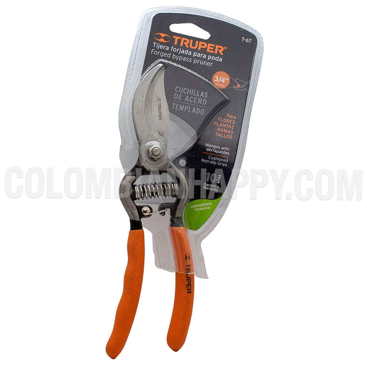 Cuhillas de acero templado Para plantas, flores, ramas y tallos Mangos antiderrapantes 10 años de garantía