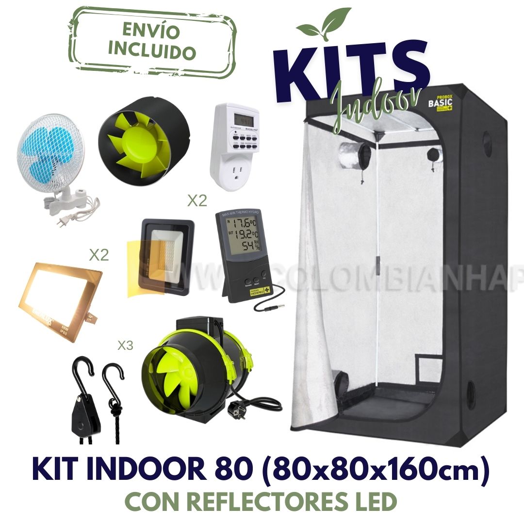 Kit indoor 80 con LED Reflector - Envío incluido