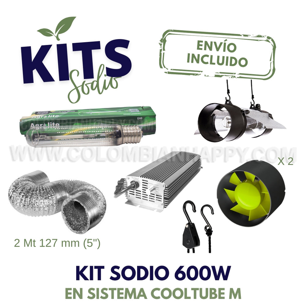 Kit Sodio 600W en sistema Cooltube M 220V - Envío incluido