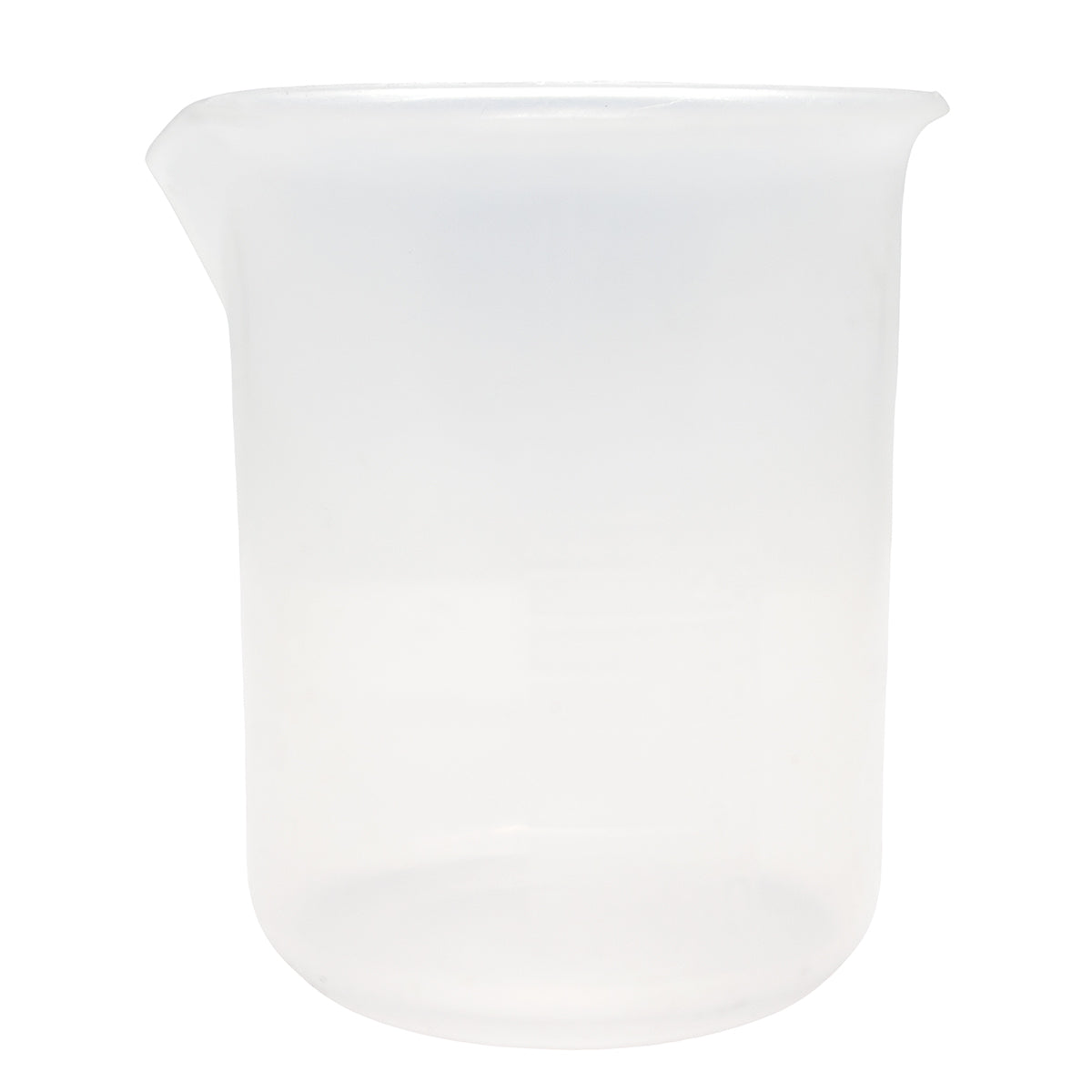 Beaker plástico de 50 ml con escalas de medidas 10 ml