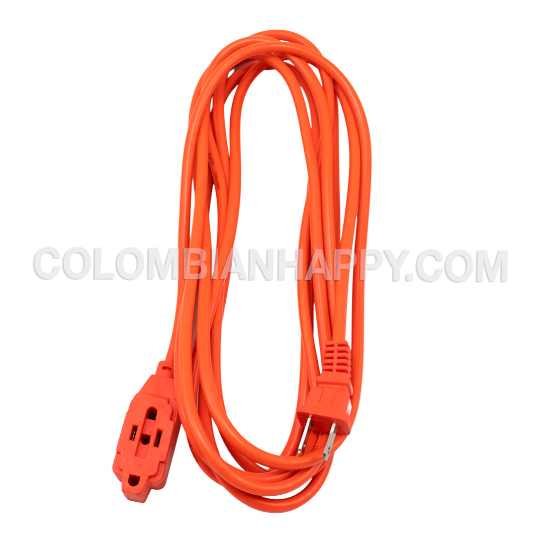 Extensión eléctrica 5 Metros y 3 salidas 15 amp. cable encauchetado