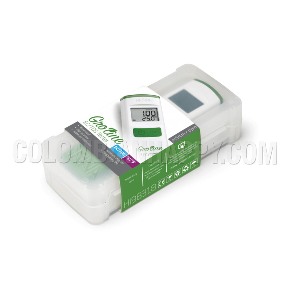 Medidor de EC/TDS Hanna GroLine HI 98318 con temperatura Reservar