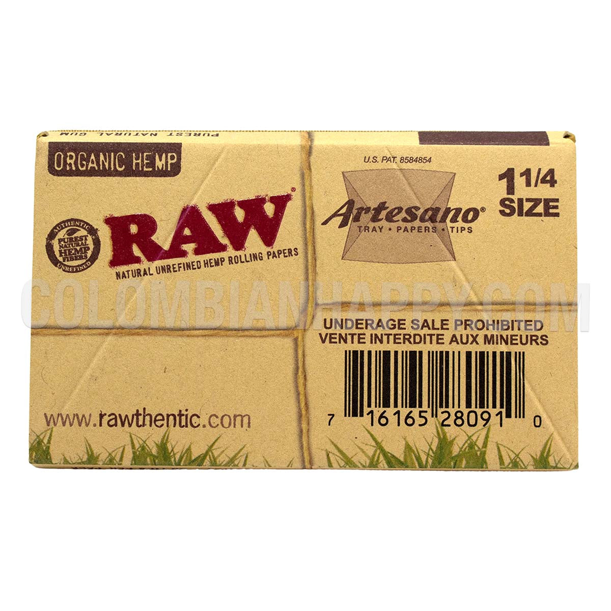 Papel Raw Artesano Organic Hemp 1 ¼ (Papers + Tips + Try)