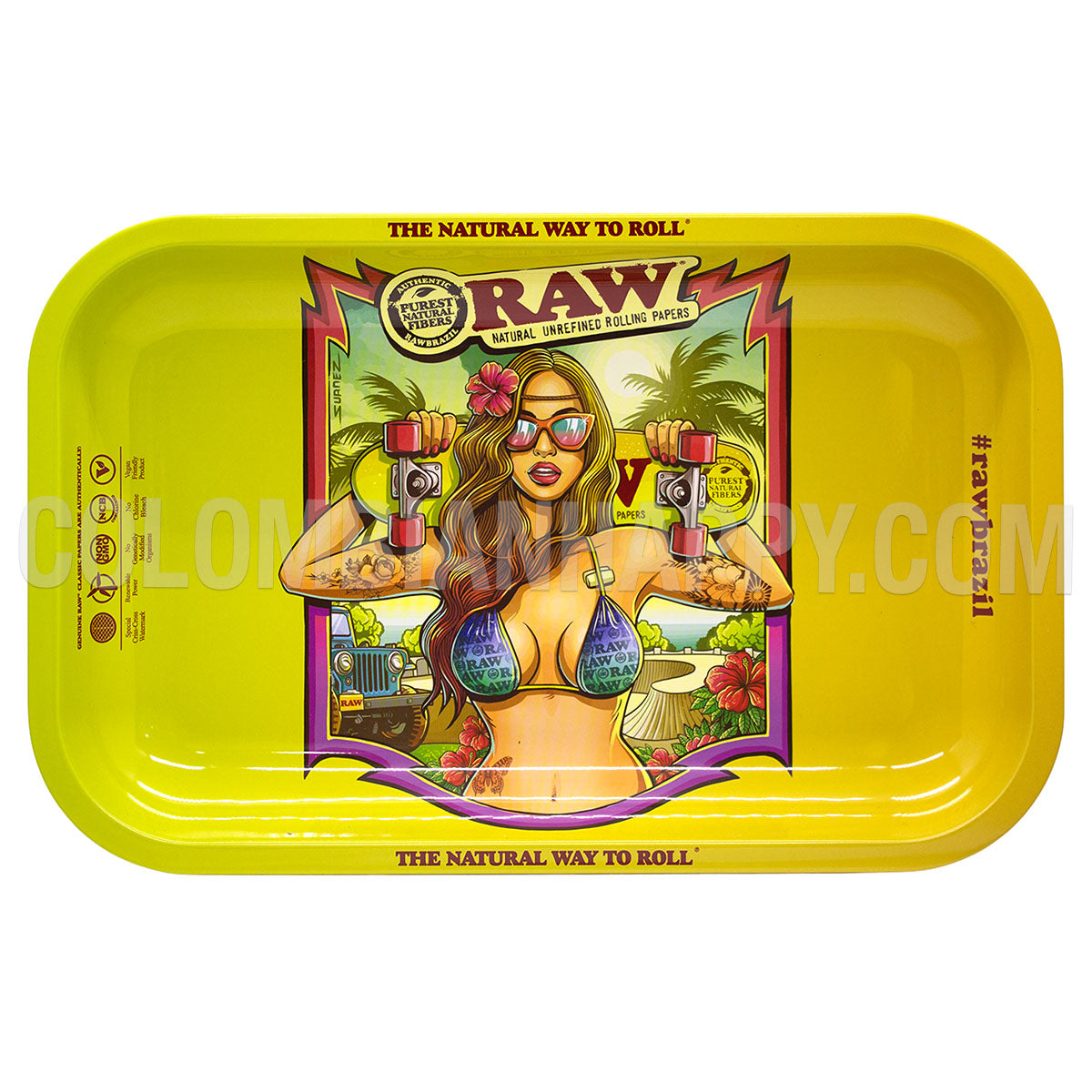 Bandeja Pequeña - RAW - Rolling tray 11"x7"x1"