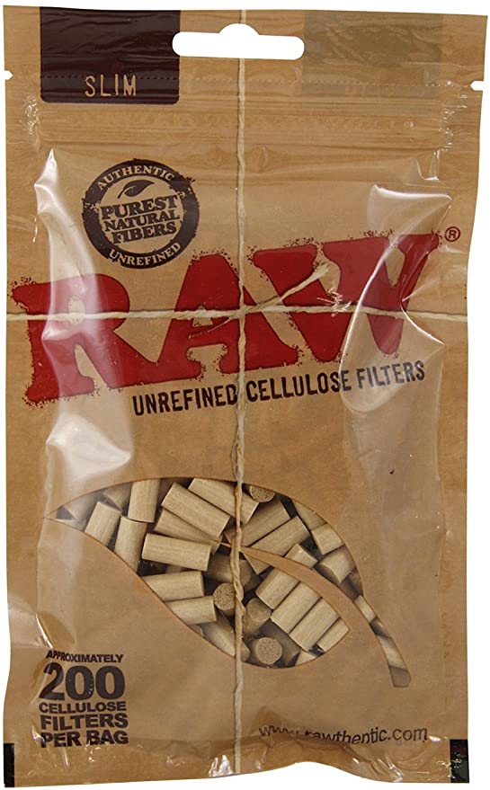 Unrefined Cellulose Filters RAW  - Pack x 200